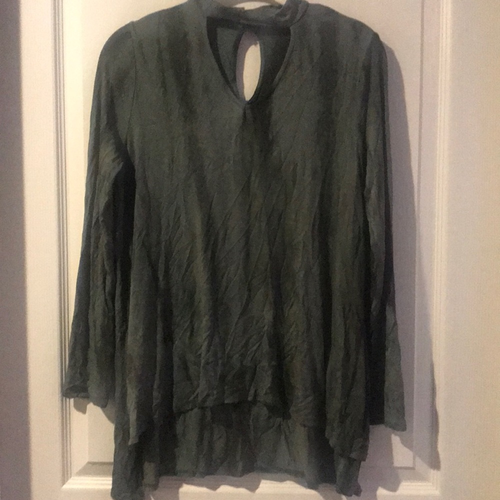 Green tie dye long sleeve